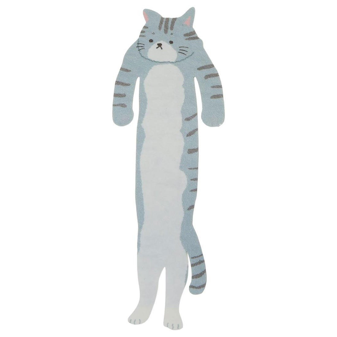 ALTA Hugging Cat Bookmark in Sabashiro mackerel white, front view
