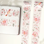 Pre-cut Pink Velvet Wide Washi/PET Tape
