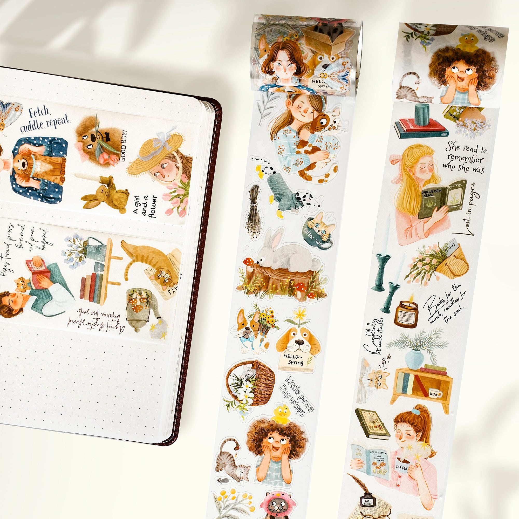 Pre-cut Sunday Vibe Wide Washi/PET Tape