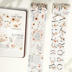 Pre-cut Rosé Scripts Wide Washi/PET Tape