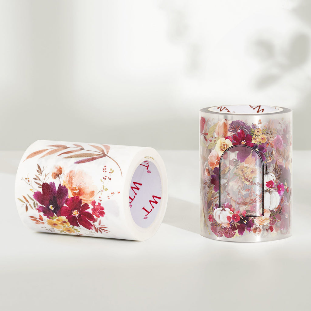 Autumn Rose Wide Washi/PET Tape