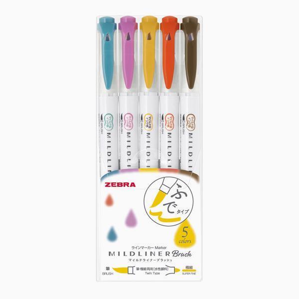 Mildliner Brush Pen Set - Warm Colors