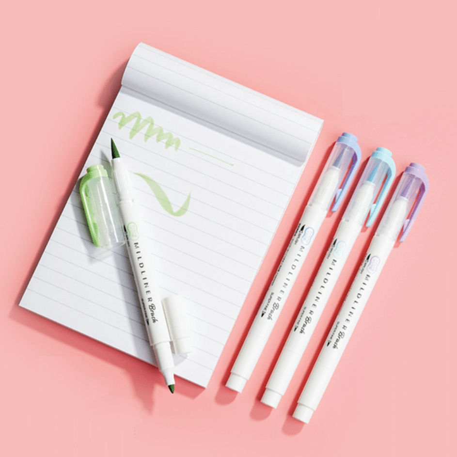 Mildliner Brush Pen Set - Pastel Colors