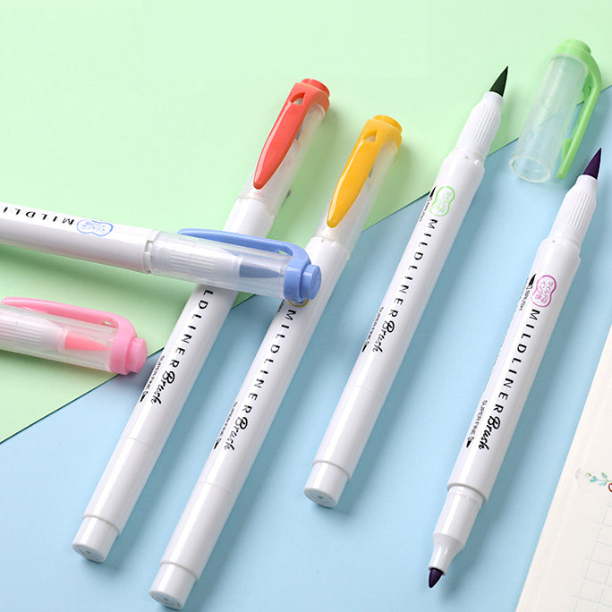Mildliner Brush Pen Set - Cool Colors