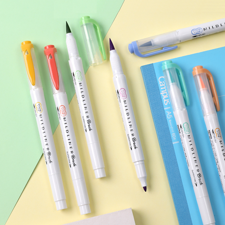 Mildliner Brush Pen Set - Cool Colors