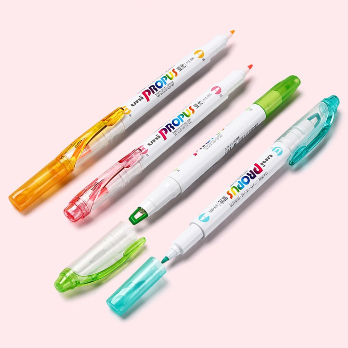 Uni Propus Window Highlighter: Soft Color Set