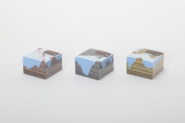 500 Page World Map Memo Block / Marumo Printing