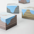 500 Page World Map Memo Block / Marumo Printing