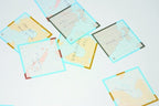 500 Page World Map Memo Block / Marumo Printing