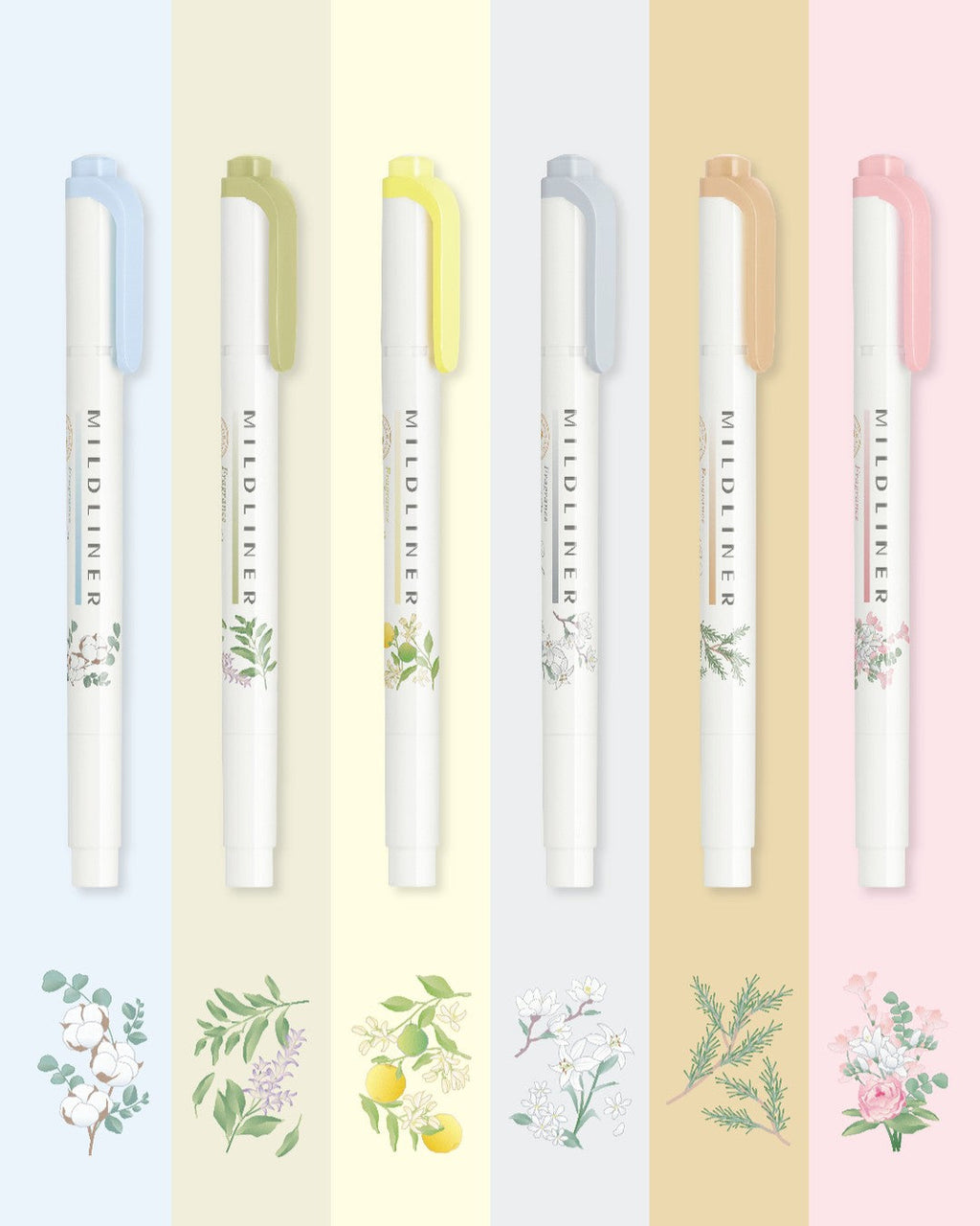 Zebra MildLiner Fragrance 6 Color Set LTD