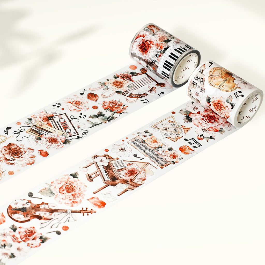 Pre-cut Rose Sonata Wide Washi/PET Tape