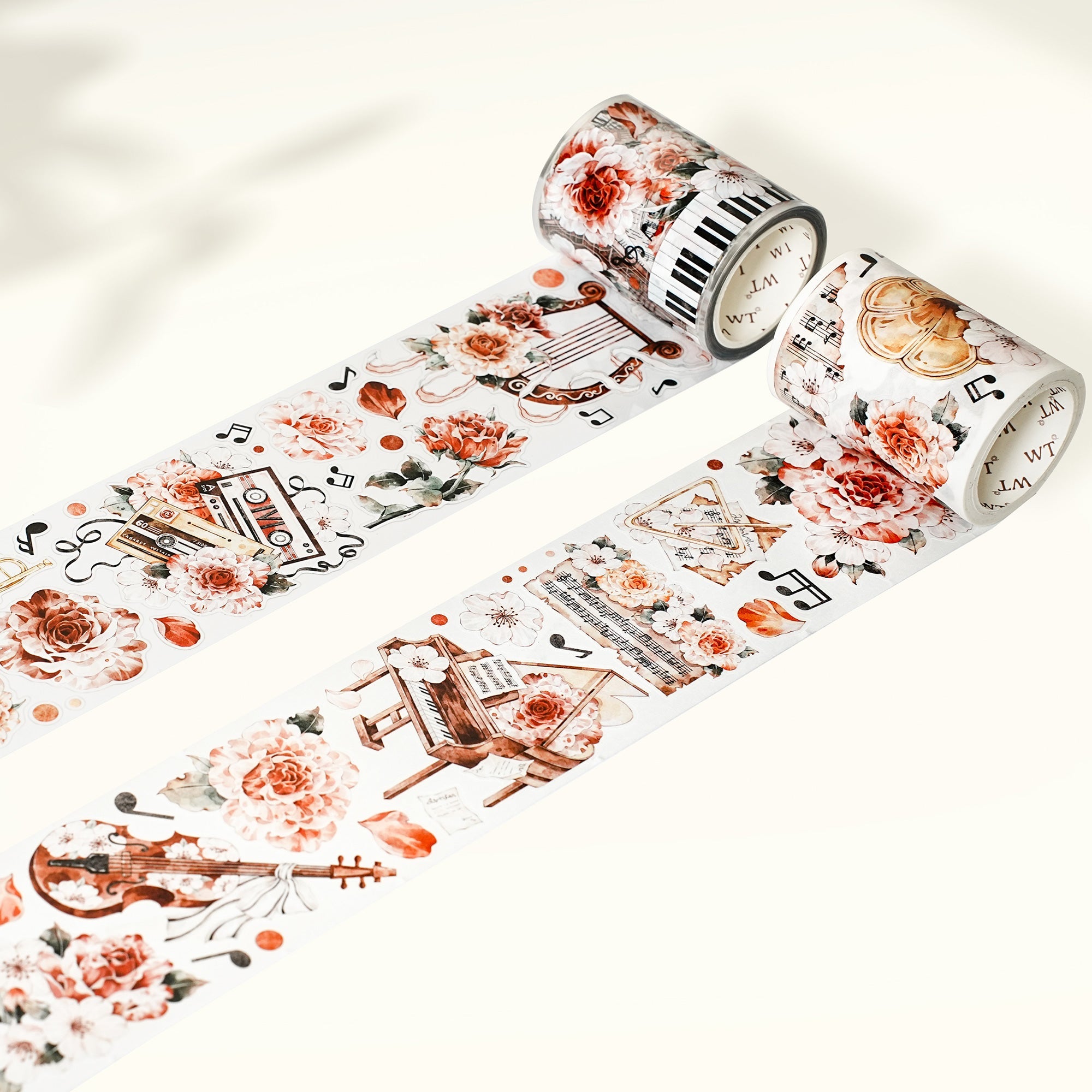 Pre-cut Rose Sonata Wide Washi/PET Tape