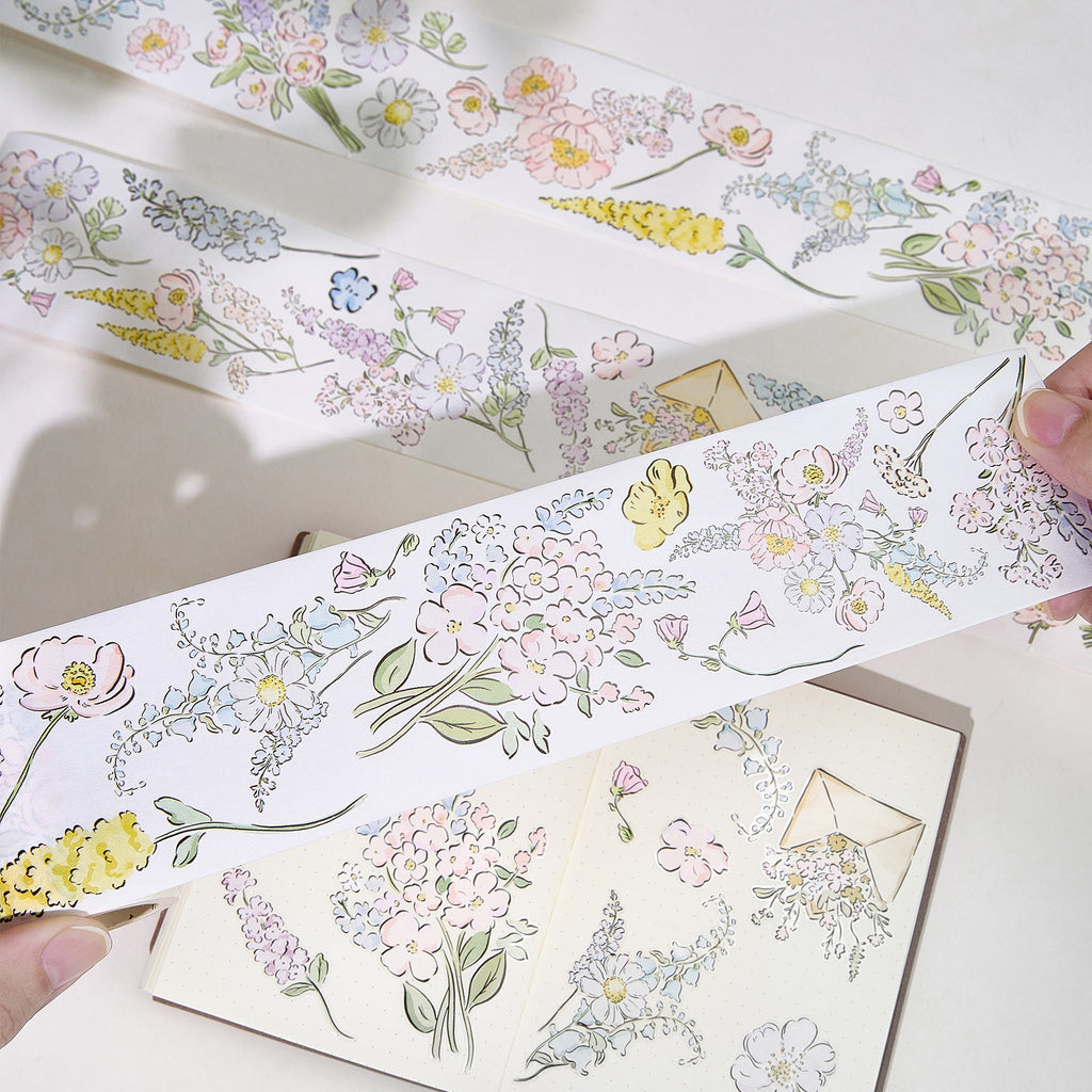 Pre-cut Garden Sprout Wide Washi/PET Tape