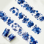 Cobalt Blue Wide Washi/PET Tape
