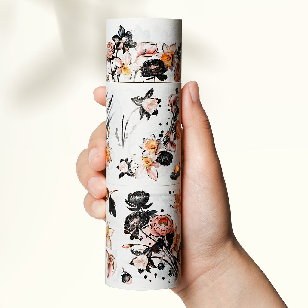 Auric Rose Washi Tape Sticker Set (GILDED)
