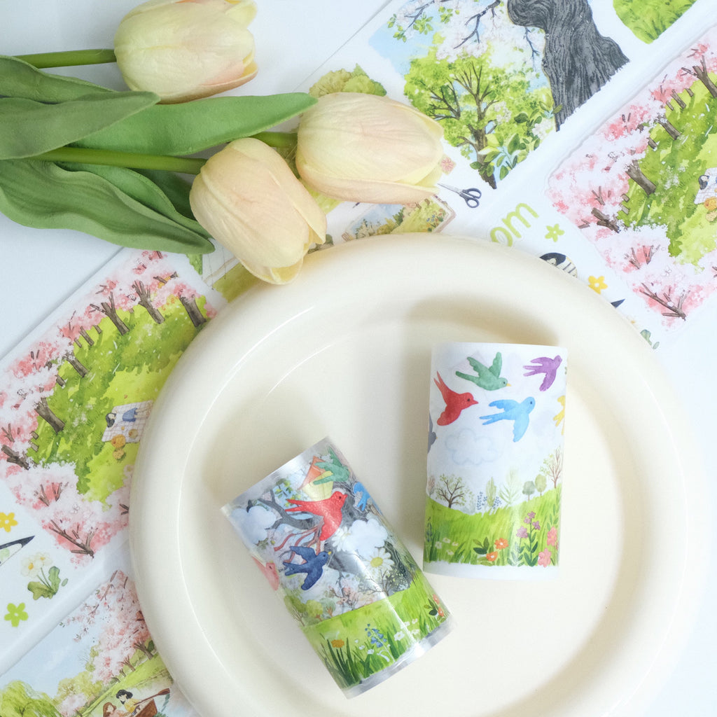 Pre-cut Sakura Voyage Wide Washi/PET Tape