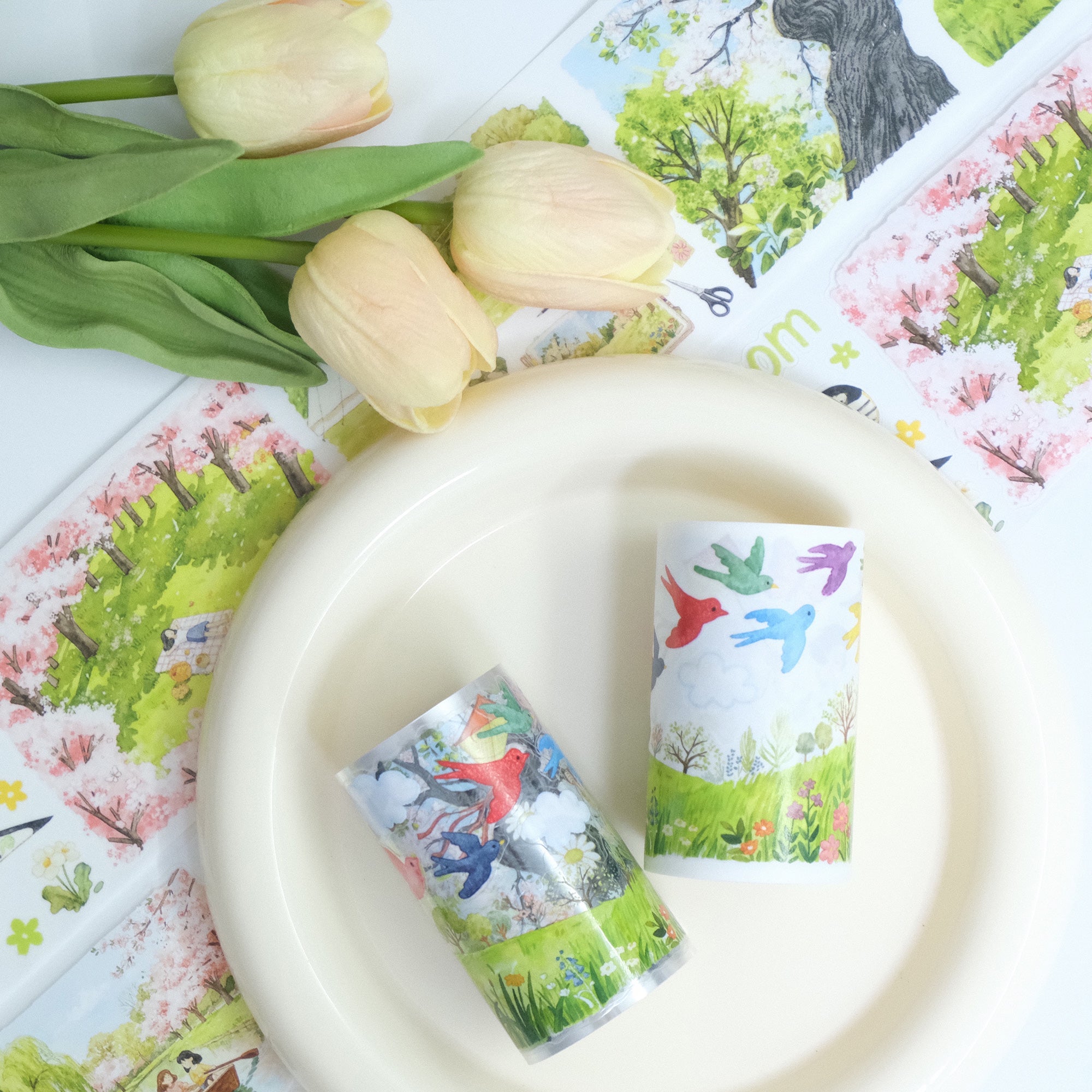 Pre-cut Sakura Voyage Wide Washi/PET Tape