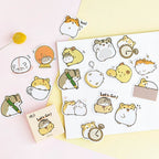 38 Pcs Kawaii Japanese Hamster Stickers
