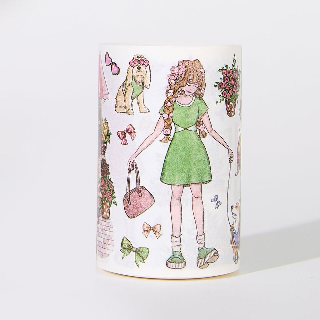 Pre-cut Civic Green Wide Washi/PET Tape