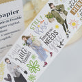 Pre-cut Silent Silhouette Wide Washi/PET Tape