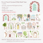 Pre-cut French Courtyard Wide Washi/PET Tape