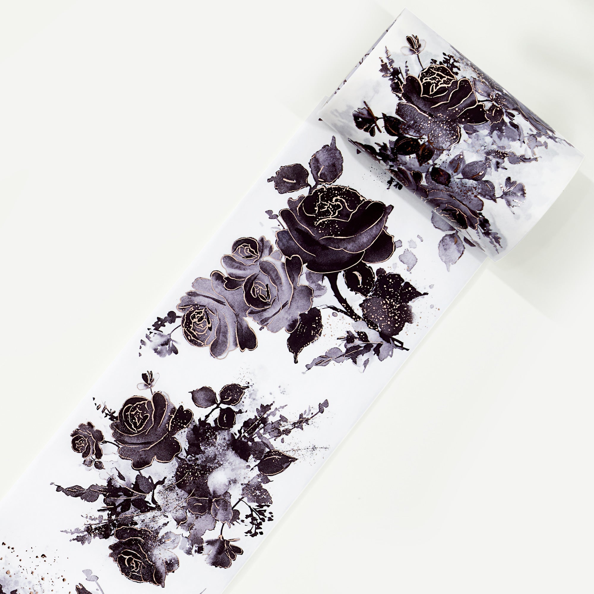 Rose Noir Wide Washi/PET Tape (GILDED)