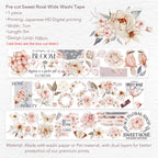 Pre-cut Sweet Rosé Wide Washi/PET Tape
