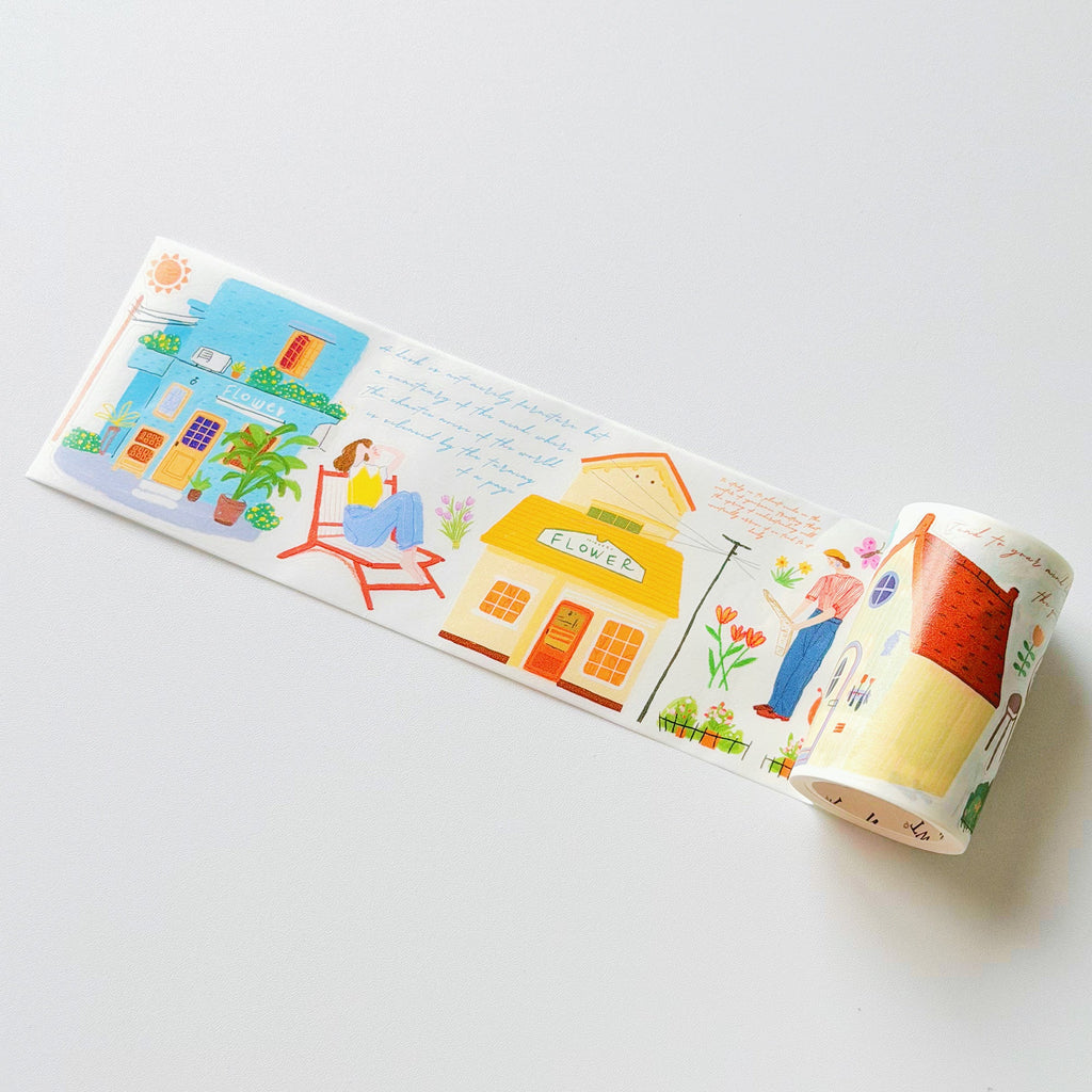 Pre-cut Bloom House Wide Washi/PET Tape