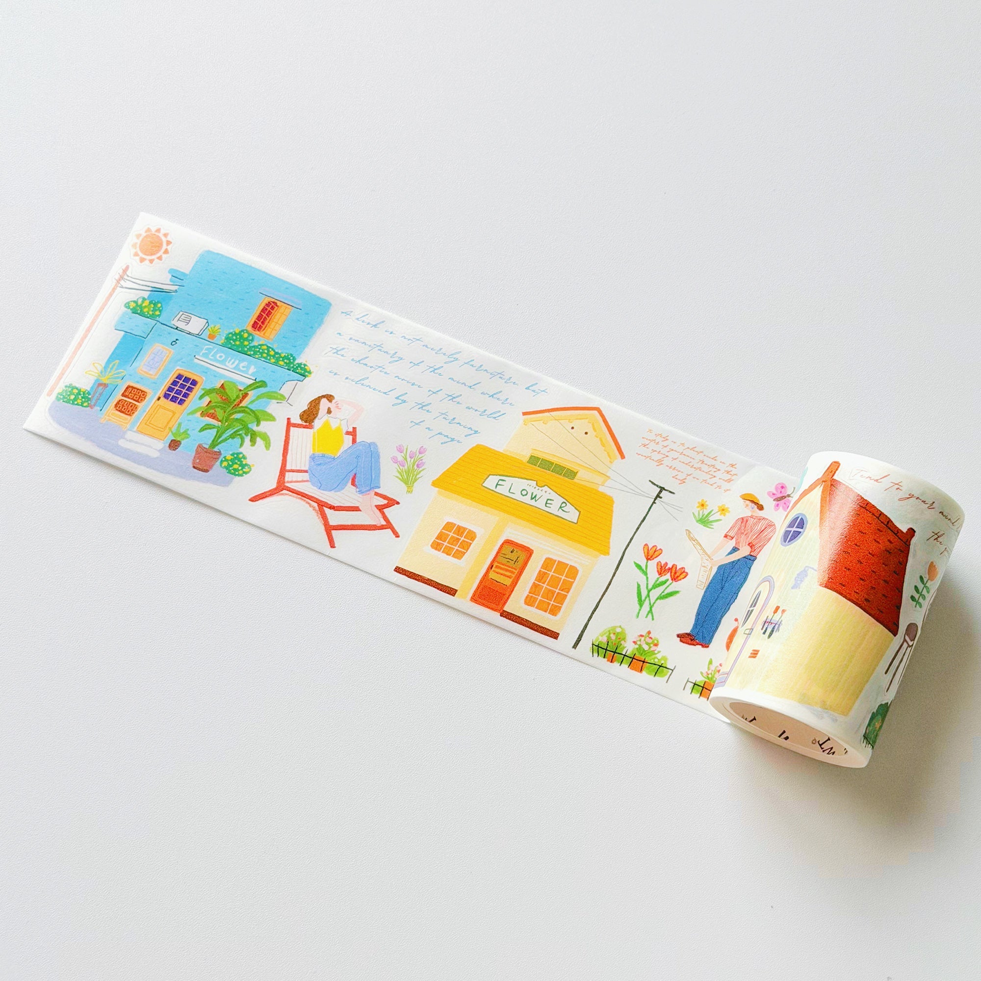 Pre-cut Bloom House Wide Washi/PET Tape