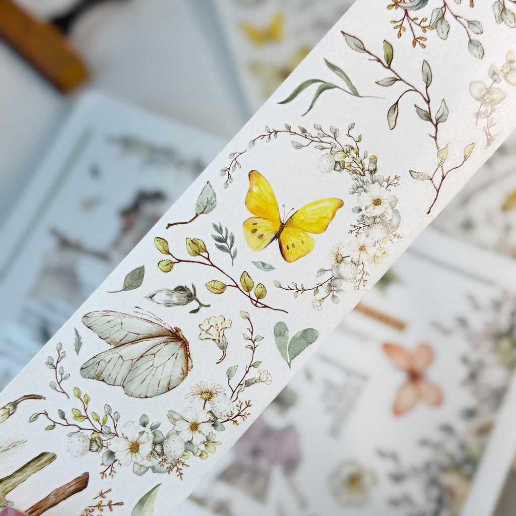 Pre-cut Zephyr Bloom Wide Washi/PET Tape