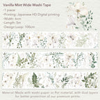 Vanilla Mint Wide Washi/PET Tape