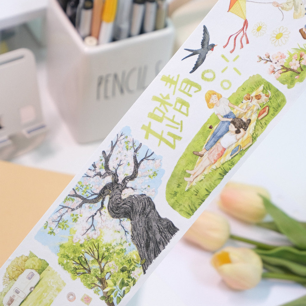 Pre-cut Sakura Voyage Wide Washi/PET Tape