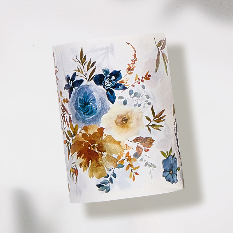 Pre-cut Dusty Blue & Cinnamon Wide Washi/PET Tape