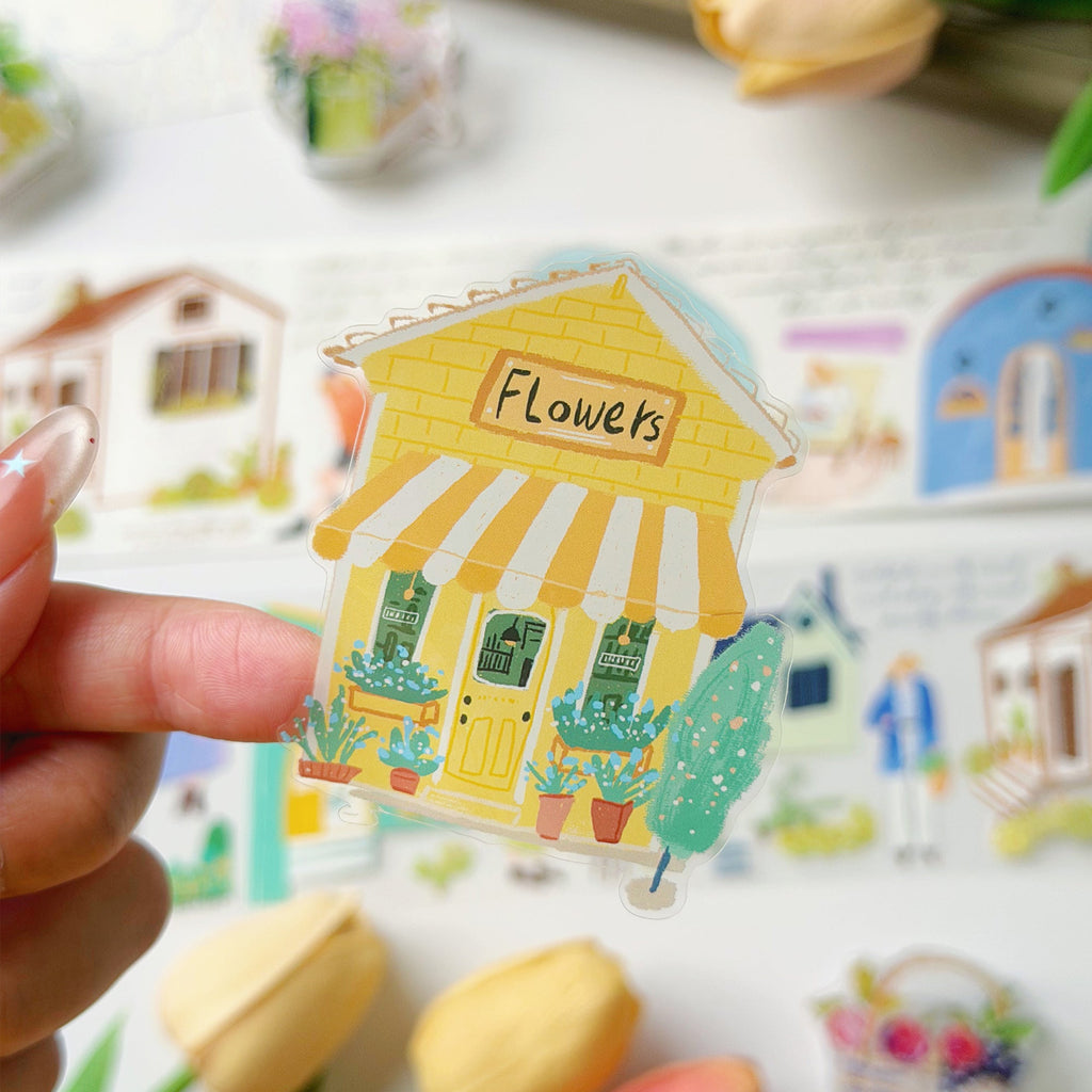 Pre-cut Bloom House Wide Washi/PET Tape