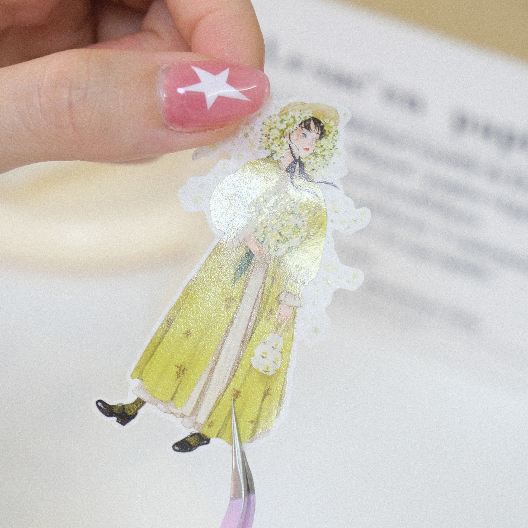 Pre-cut Silent Silhouette Wide Washi/PET Tape