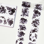 Rose Noir Wide Washi/PET Tape (GILDED)