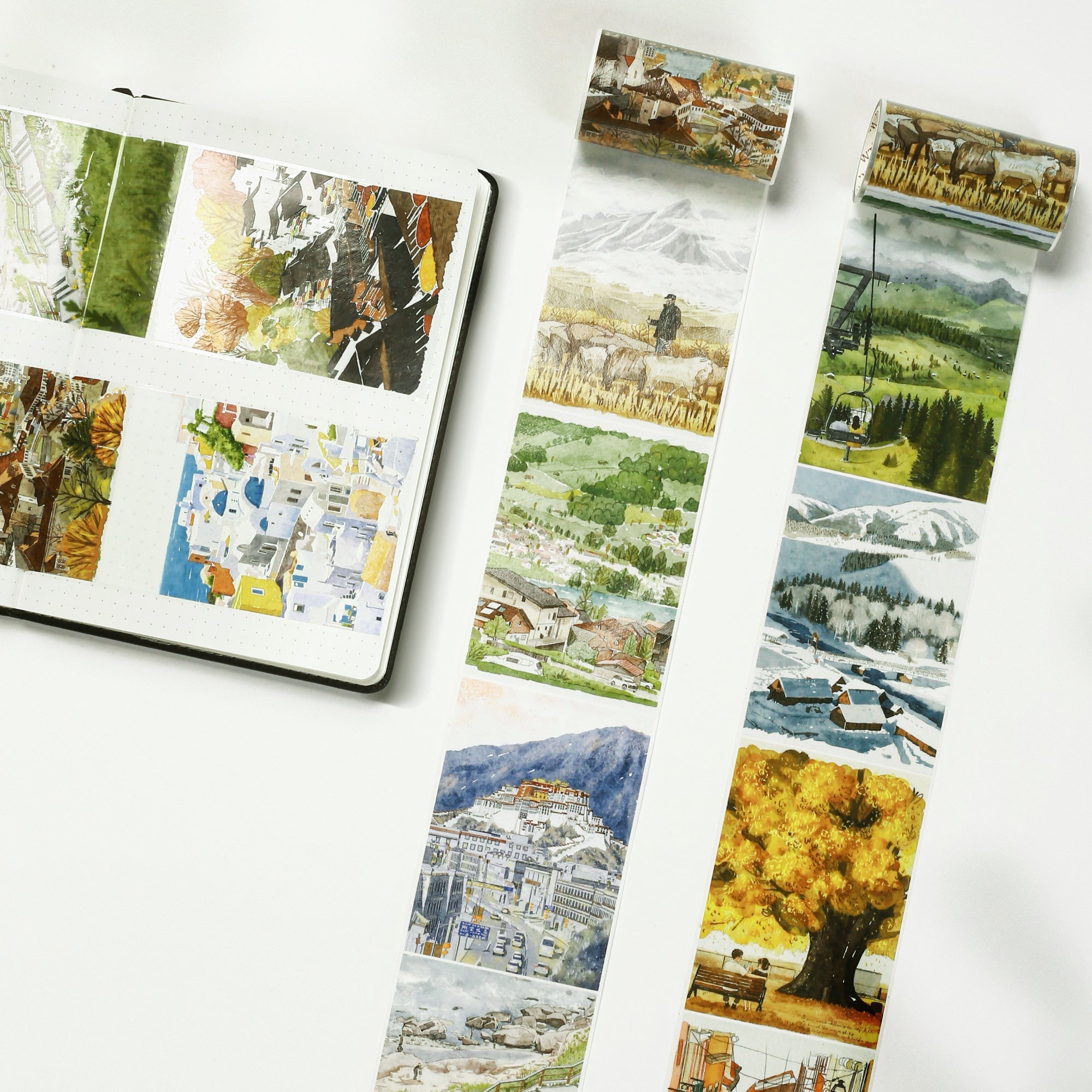 Wandering Horizon Wide Washi/PET Tape