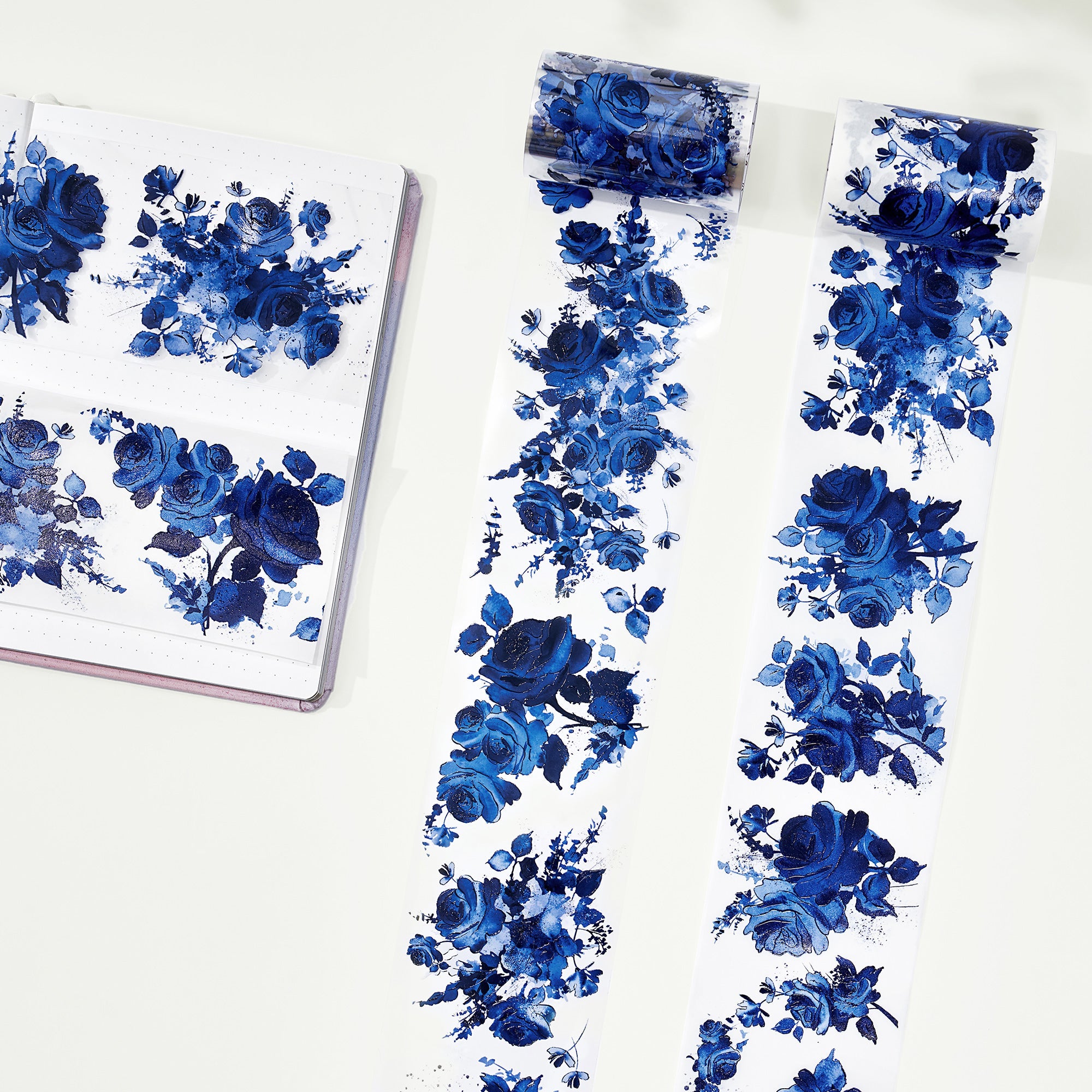 Cobalt Blue Wide Washi/PET Tape