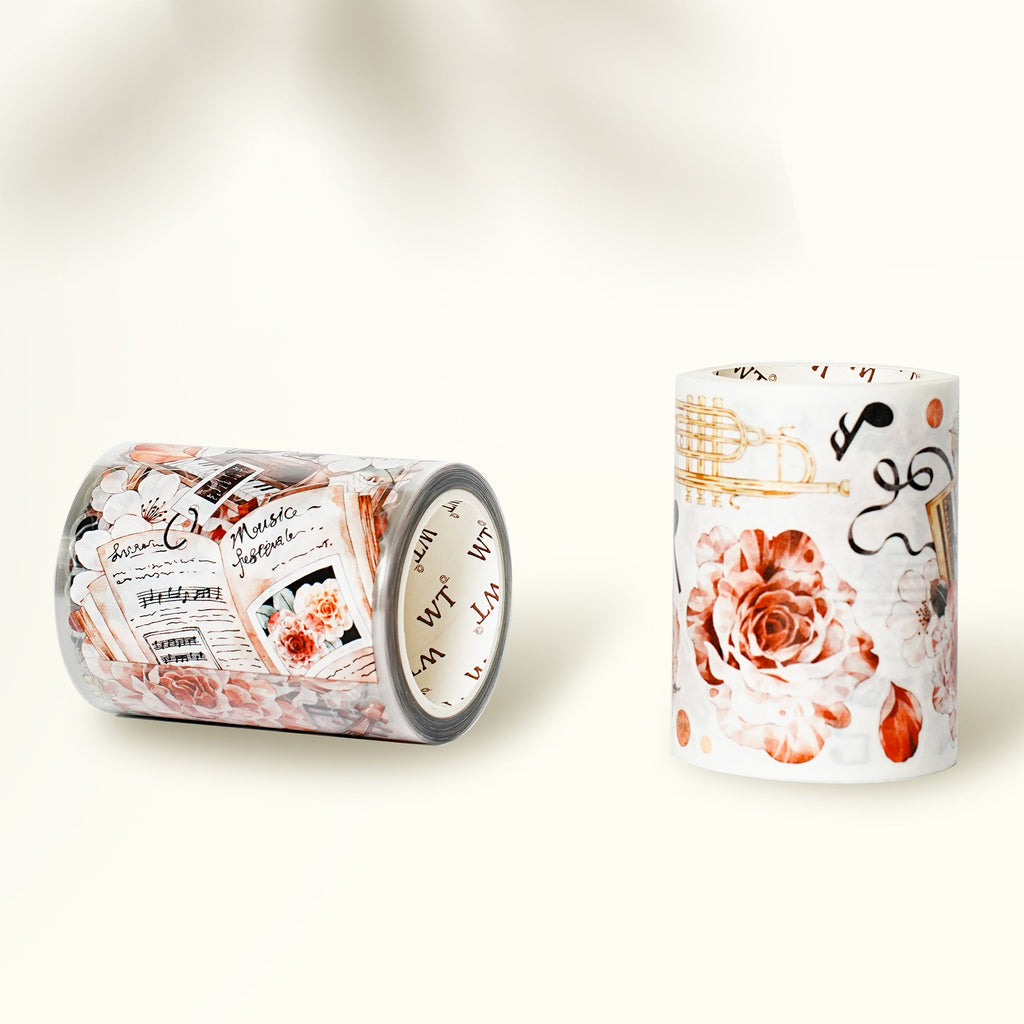 Pre-cut Rose Sonata Wide Washi/PET Tape