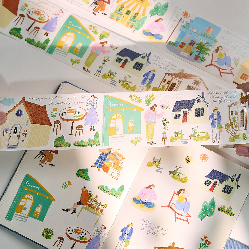Pre-cut Bloom House Wide Washi/PET Tape