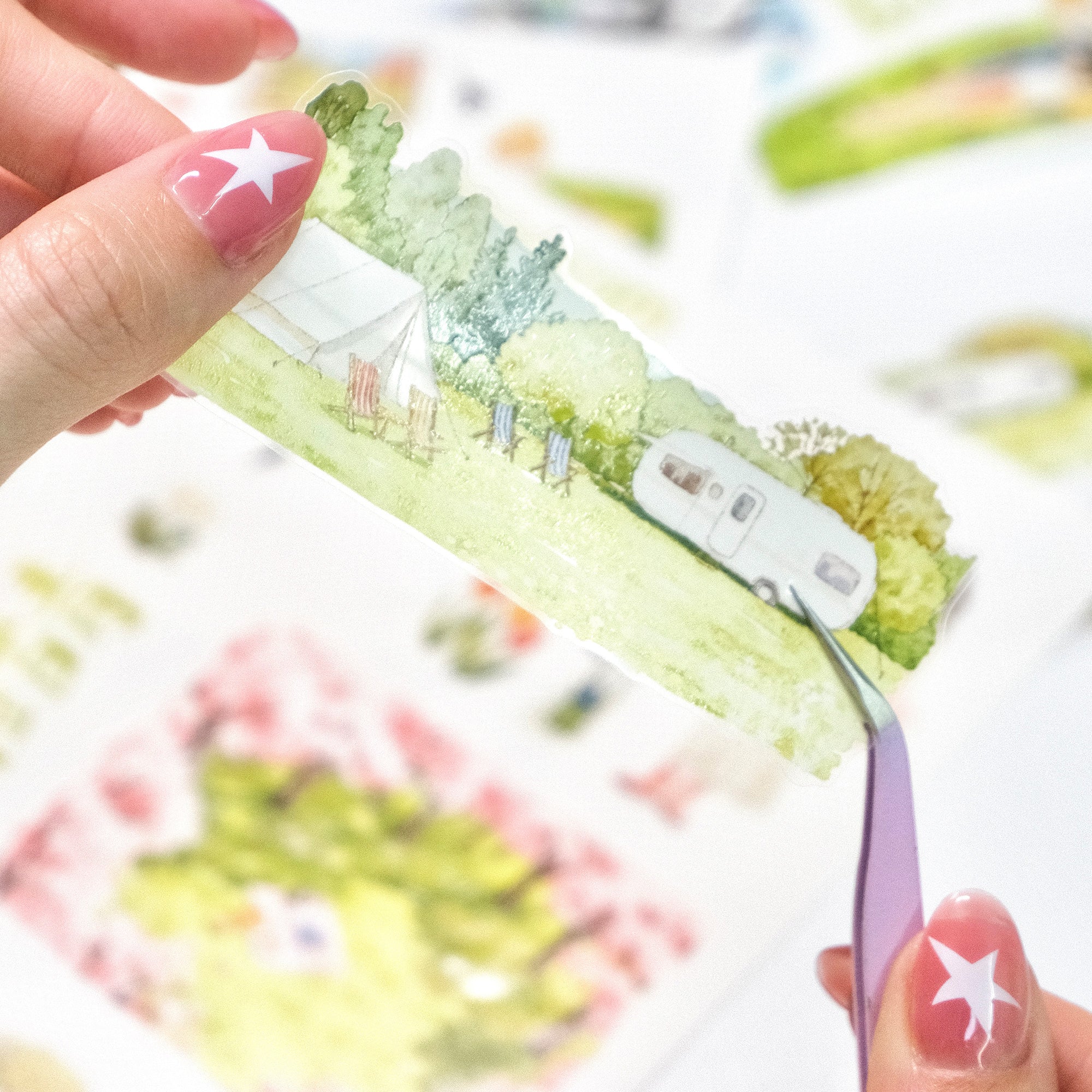 Pre-cut Sakura Voyage Wide Washi/PET Tape