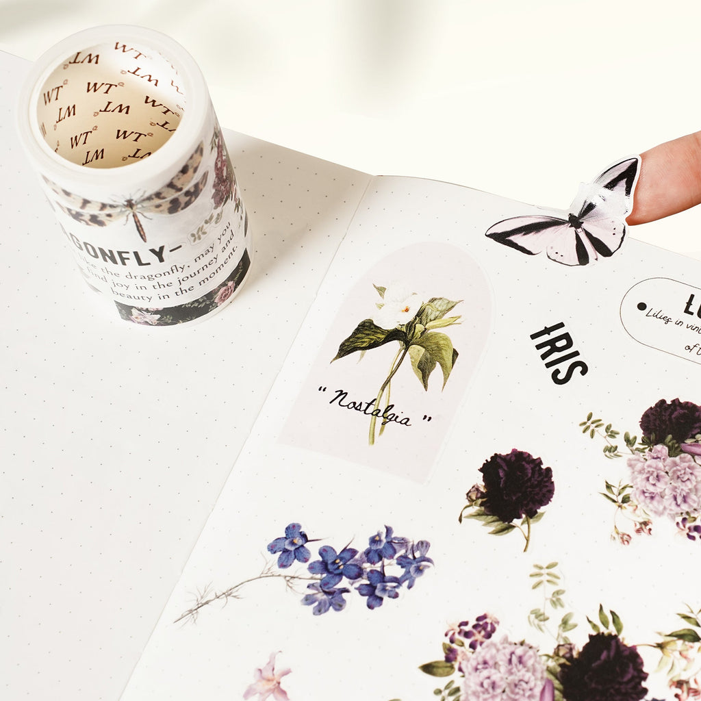 Pre-cut Violet Veil Wide Washi/PET Tape