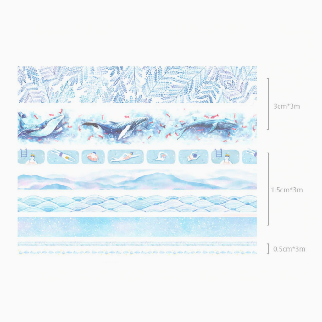 Blue World Washi Tape Set