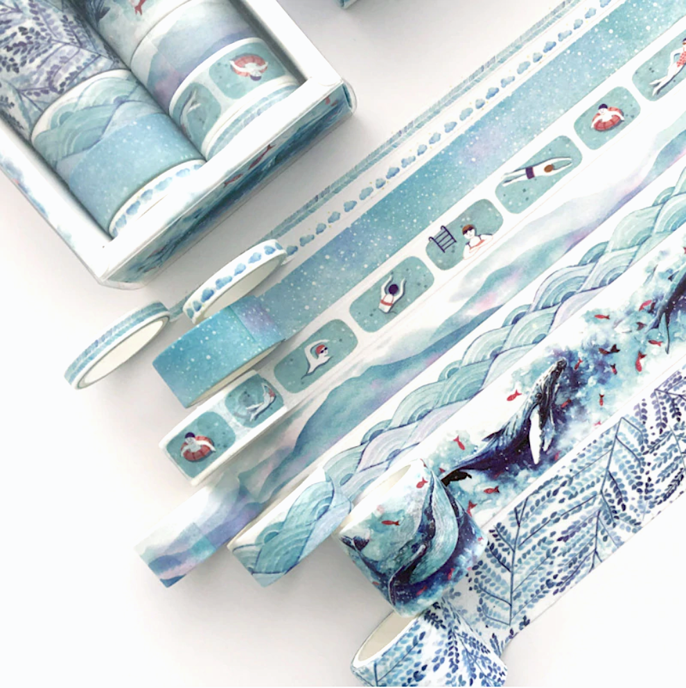 Blue World Washi Tape Set