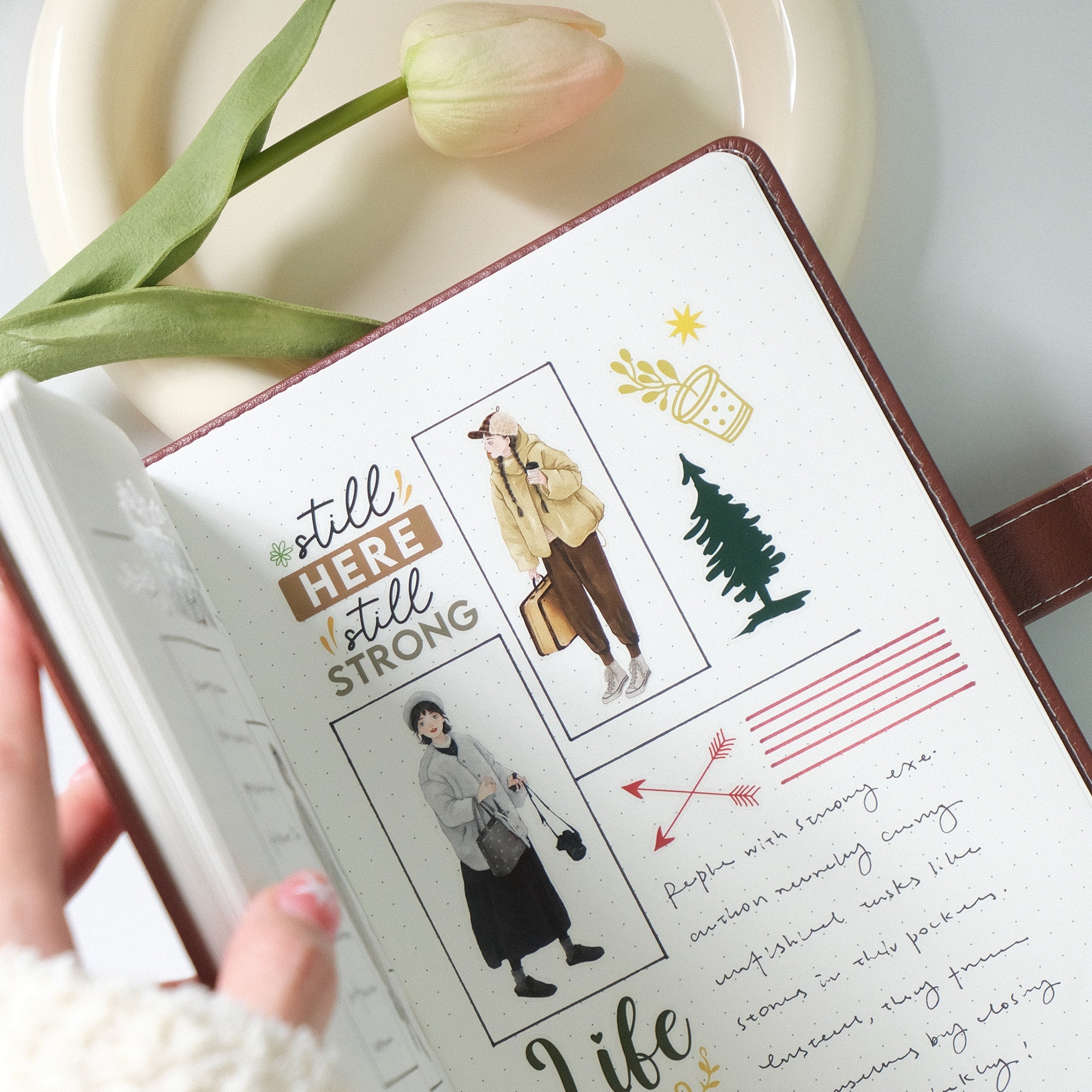 Pre-cut Silent Silhouette Wide Washi/PET Tape