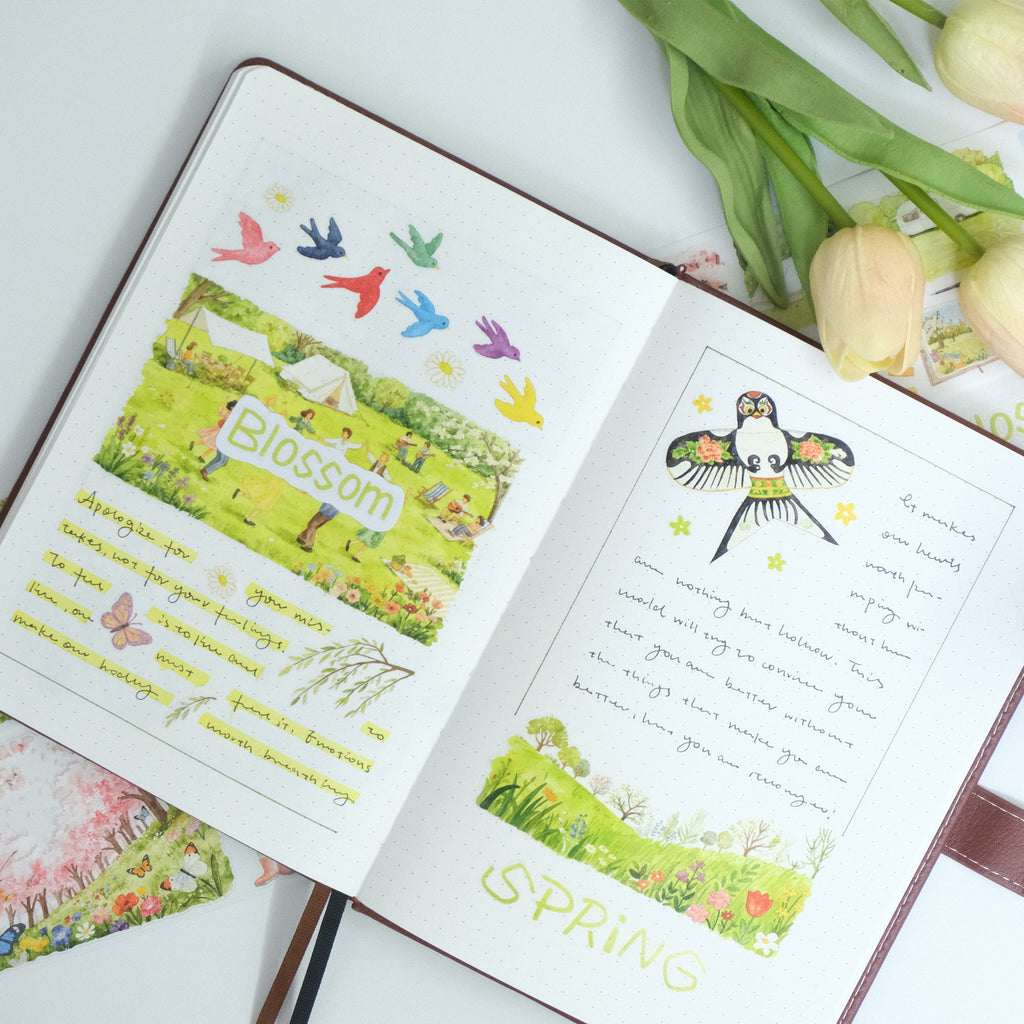 Pre-cut Sakura Voyage Wide Washi/PET Tape