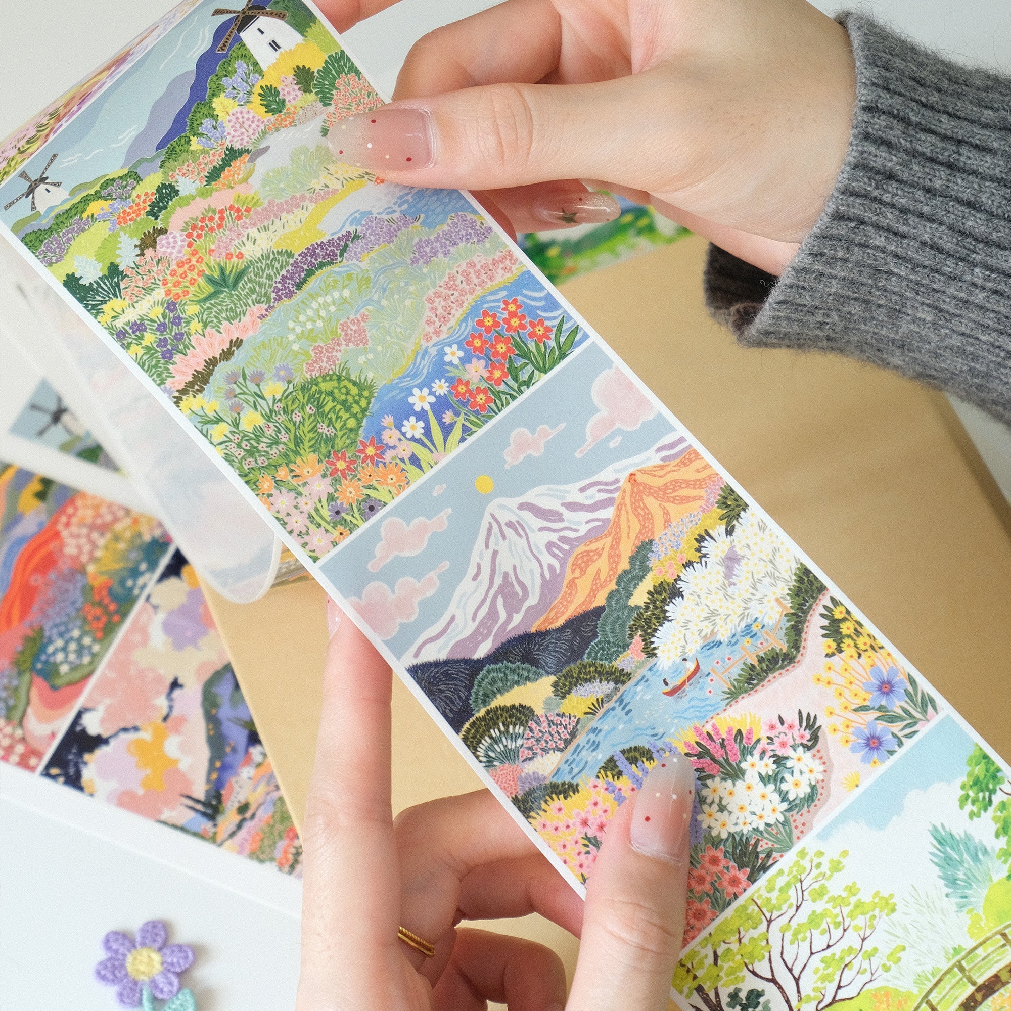 Spring Canvas Wide Washi/PET Tape