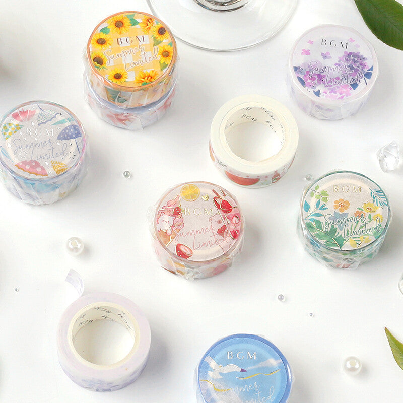 BGM Masking Tape - Summer Flowers - Limited Summer Edition