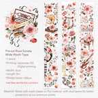Pre-cut Rose Sonata Wide Washi/PET Tape