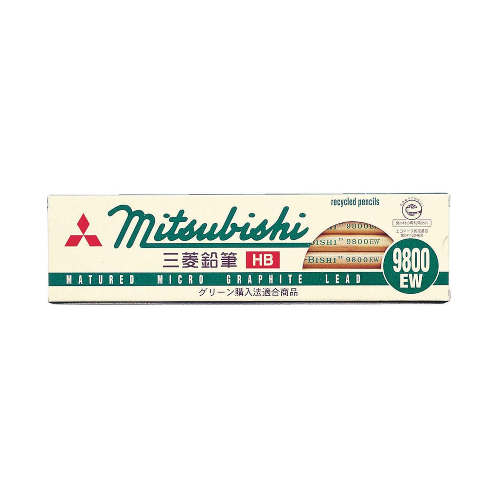 9800 EW Wooden Pencils 1 Dozen Pack / uni Mitsubishi Pencil